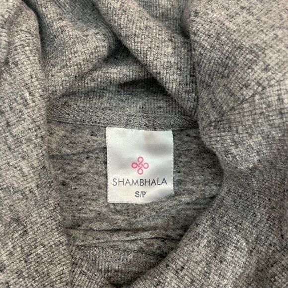 shambala💐grey Cowl Neck Long Sleeve Cowl Neck Top Small - Picture 6 of 11